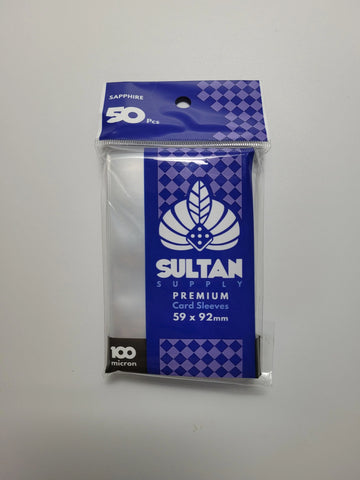 Sultan Supply Premium Card Sleeves: 59 x 92 mm Standard Euro Sapphire