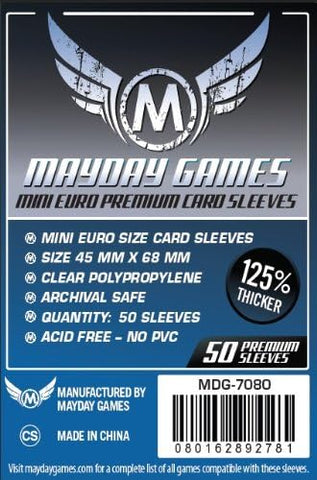 Mini Euro Card Sleeves (45x68mm) Mayday