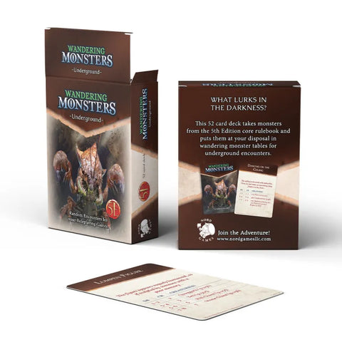 Wandering Monsters: Underground (5E) Dungeons and Dragons compatible