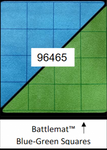Chessex Battlemat: 1” Reversible Blue-Green Squares (23½” x 26” Playing Surface)
