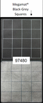 Chessex Megamat: 1” Reversible Black-Grey Squares (34½” x 48” Playing Surface)