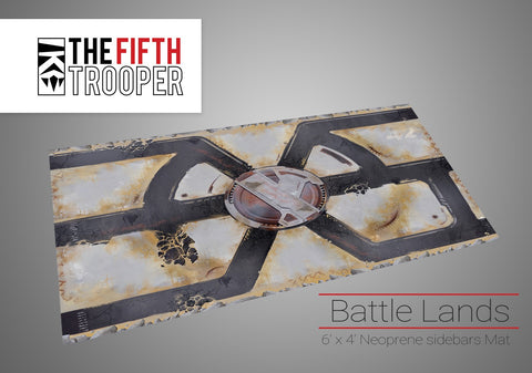 Fifth Trooper : Battle Lands – 6’x4′ Gaming Mat with Carrying Bag