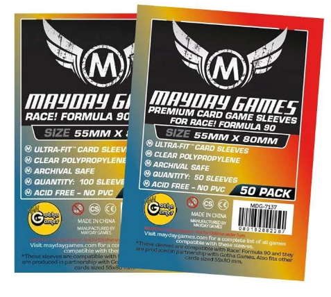 "Race! Formula 90" Card Sleeves - Ultra Fit (55x80mm) Mayday