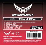 Square Card Sleeves - Medium (80x80mm) Mayday