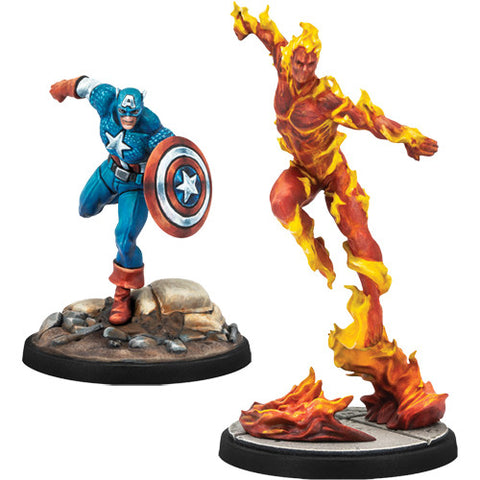 Marvel Crisis Protocol: Captain America & the Original Human Torch