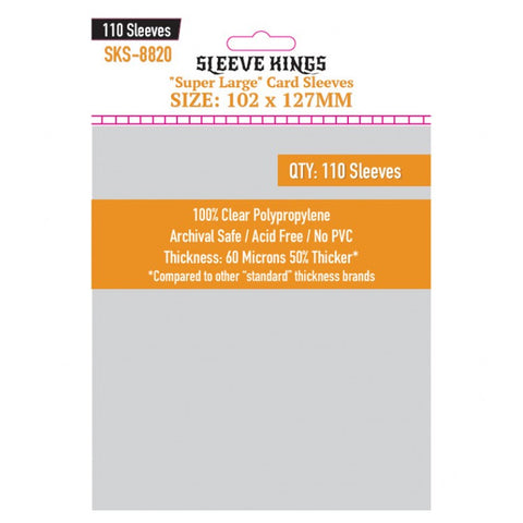 Super Large 102x127mm (110) Sleeve Kings Card Game Card Sleeves