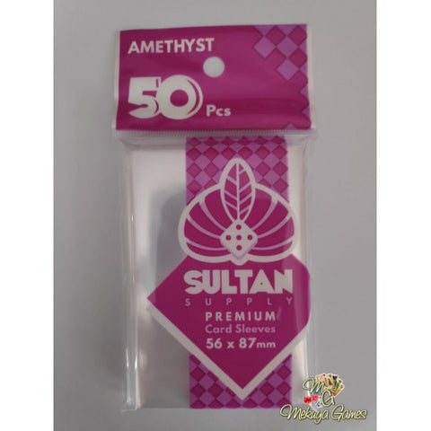 Sultan Amethyst 56mm X 87mm (58 X 89) Board Game Sleeves Standard US 50pcs